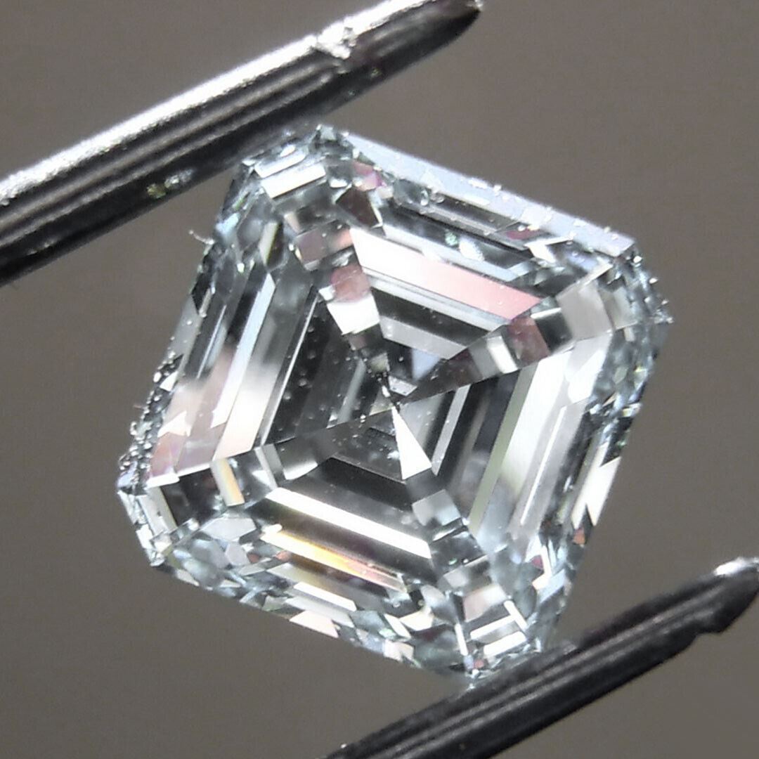 2.5 Carat Asscher Loose Moissanite White D Color VVS 8 mm Certificate 8x8mm - Syzjewelry