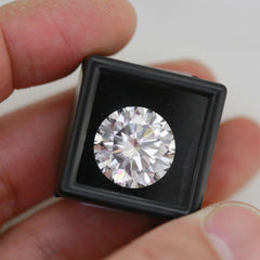 9 Carat Loose Moissanite White D Color RD 13.5mm VVS Certificate Round 13.5mm - Syzjewelry