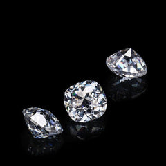 Cu 6.5mm Cushion Loose Moissanite Stone White D Color 1.5 Carat VVS1 Certificat - Syzjewelry