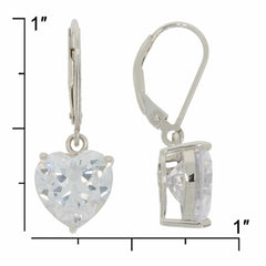 Sterling Silver Semi Mount Earrings Setting HT 10X10mm White Topaz N0072PJC0 - Syzjewelry