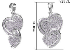 Sterling Silver Semi Mount Pendant Setting Round RD 1.1mm - Syzjewelry