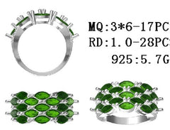 Sterling Silver Semi Mount Ring Setting Marquise MQ 6X3mm - Syzjewelry