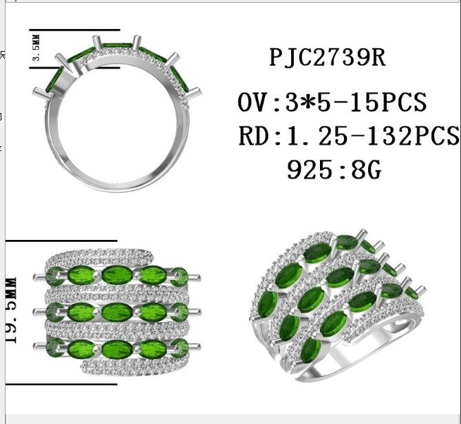 Sterling Silver Semi Mount Ring Setting Oval OV 5x3mm - Syzjewelry