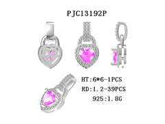 Sterling Silver Semi Mount Pendant Setting Heart HT 6X6mm - Syzjewelry