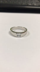 Sterling Silver Semi Mount Ring Setting Princess SQ 5x5mm - Syzjewelry