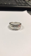 Sterling Silver Semi Mount Ring Setting Princess SQ 4X4mm - Syzjewelry