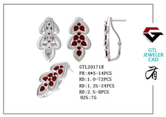 Sterling Silver Semi Mount Earrings Setting Pear PE 4X3mm - Syzjewelry