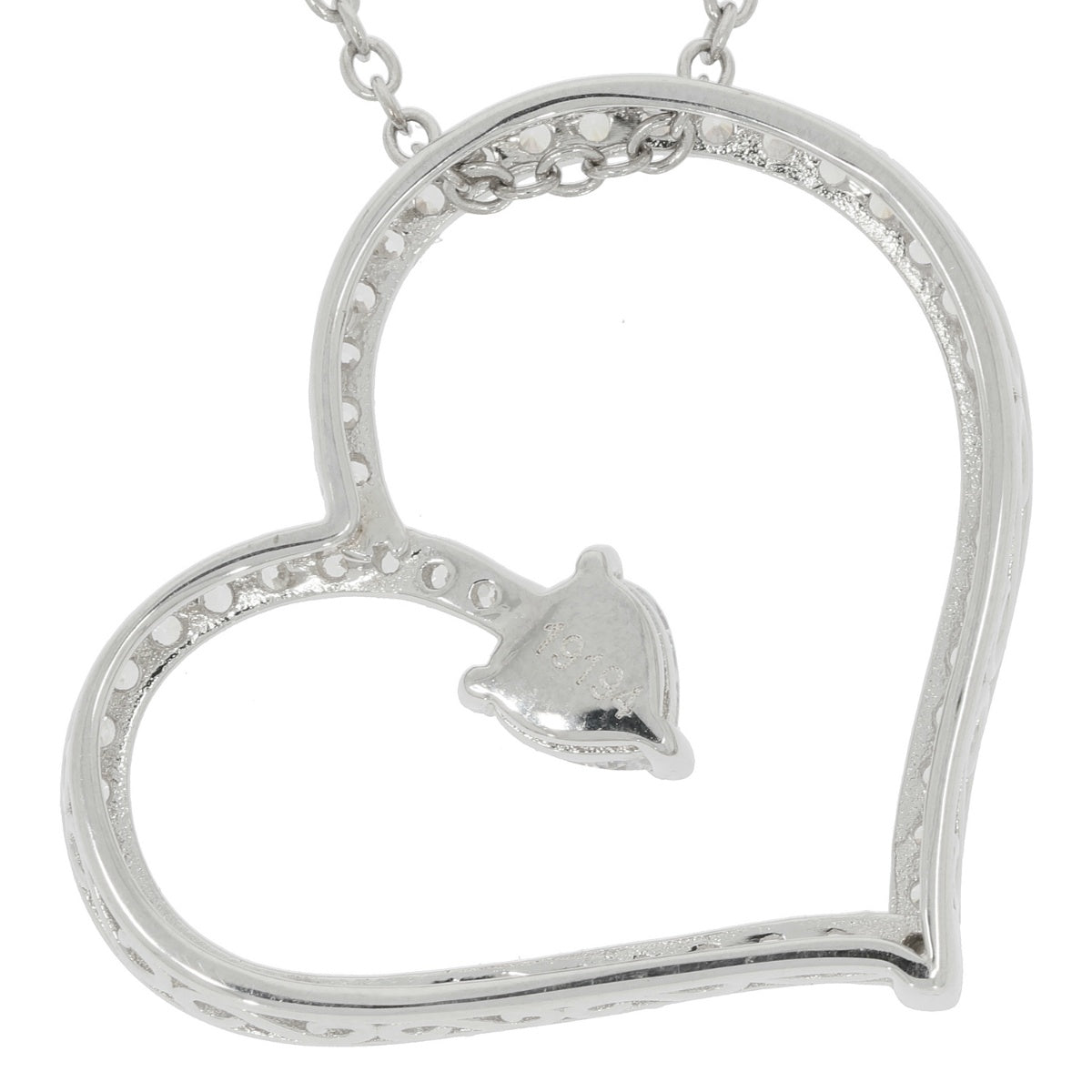 Sterling Silver Semi Mount Pendant Setting Heart HT 5X5mm - Syzjewelry