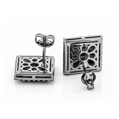 Sterling Silver Semi Mount Earrings Setting Princess SQ 3X3mm - Syzjewelry