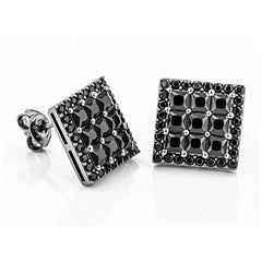 Sterling Silver Semi Mount Earrings Setting Princess SQ 3X3mm - Syzjewelry