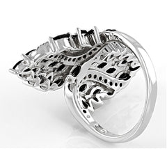 Sterling Silver Semi Mount Ring Setting Round RD Cluster 群镶mm - Syzjewelry