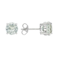 Sterling Silver Semi Mount Earrings Setting Round RD 8x8mm - Syzjewelry